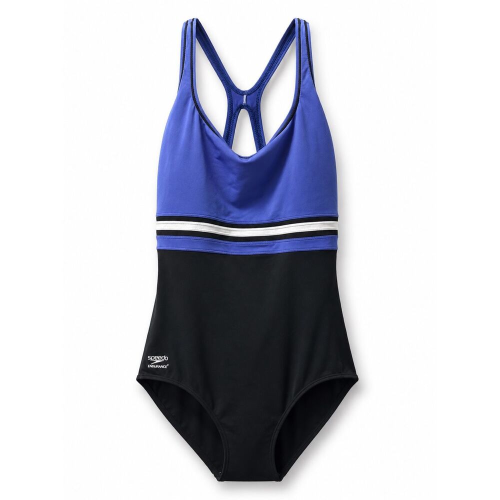 Speedo Endurance+ One Piece Swimsuit Size 18 Athletic Racerback Lap Swim